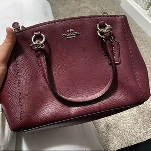 BURGUNDY UNUSED COACH PURSE